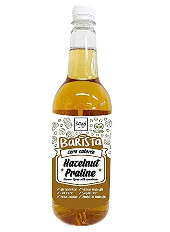 Barista Low Calorie Vegan Sugar Free Hazelnut Praline Syrup 1L
