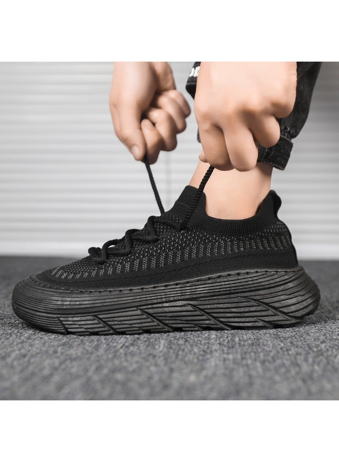 NIBEMINENT Men's Fashion Flying Woven Sports Shoes Casual Fashion Four Seasons All Match Men's Sports Shoes - Image 3