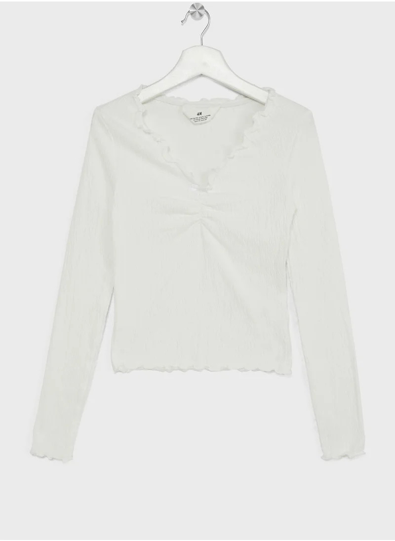 H&M Youth Crinkle Top