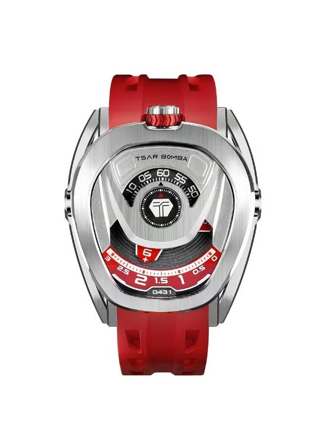 TSAR BOMBA طقم ساعة أوتوماتيكية مطاطية للرجال من FKM TB8213A-04(1+2)SET - 44.0*52.0 مم - Image 1