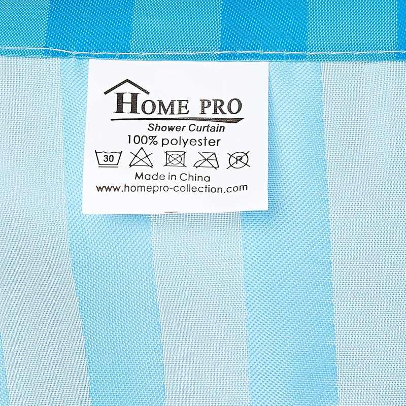 HomePro Home Pro Polyester Shower Curtain, 180 cm Size, Light Blue - Image 3