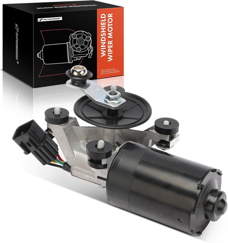 A-Premium Windshield Wiper Motor Front Replacement for Dodge Hyundai Verna Accent Elantra Tiburon 1996-2005 - Image 1