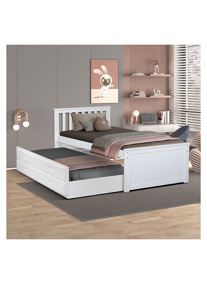 Home Box Vanilla Captain Single Bed 202.8 x 92 x 102.4 cm  - Image 2