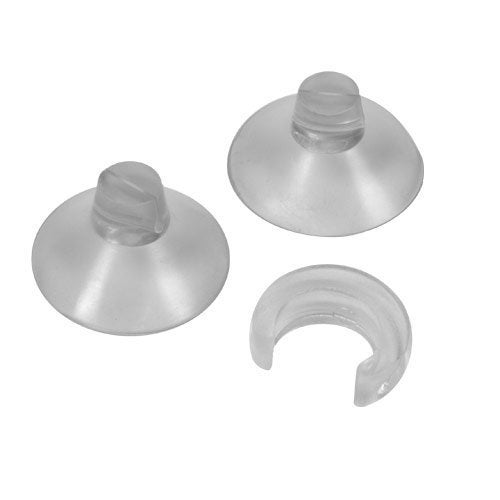 Better Houseware Shower Caddy Connectors Suction Cups - Professional Strength Large Suction Cups for Bathroom - 2-Piece Set - Easy to Attach & Transparent - Multipurpose Design