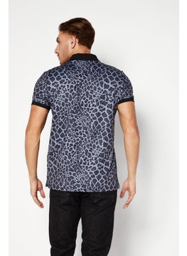 Men Mid Collar Short Sleeves Printed Polo Shirt, Black - pzsku/Z1BDF9AB9CF971B3655AAZ/45/_/1726109152/db4d7ff3-8f48-4839-a1a2-6ffefcb951df