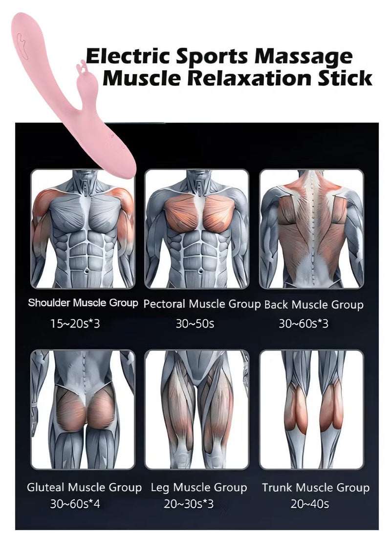 ARNOTEC Deep Tissue Muscle Massager for Back, Shoulder, and Legs – Dual-Head Electric Body Relaxation Tool with Vibration and Flexible Design – Portable Rechargeable Massage Device for Athletes and Home Use  - Image 2
