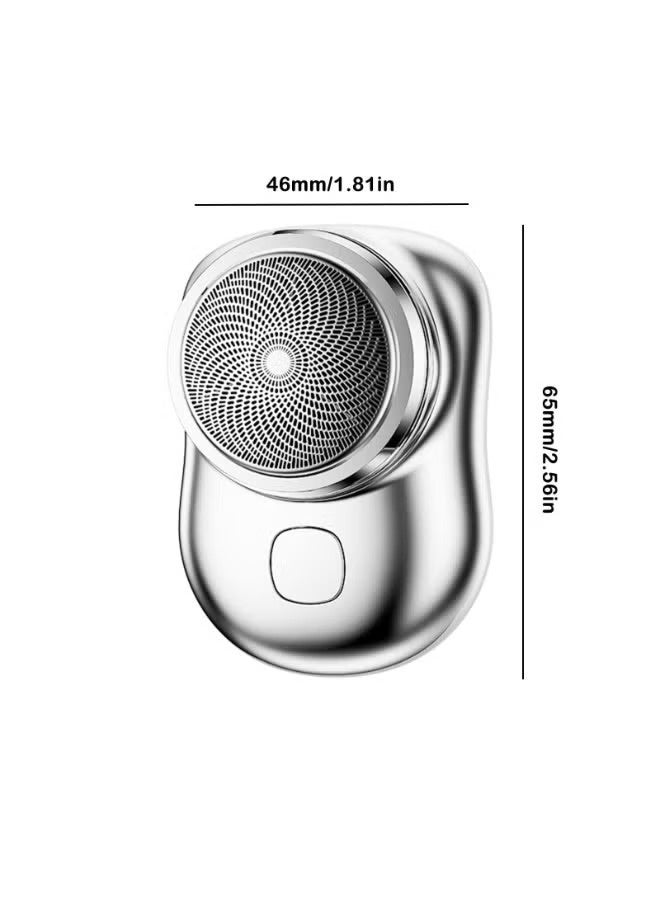 ماكينة حلاقة كهربائية صغيرة ومحمولة للرجال، قابلة للشحن عبر منفذ Type-C، لون أسود - Image 4