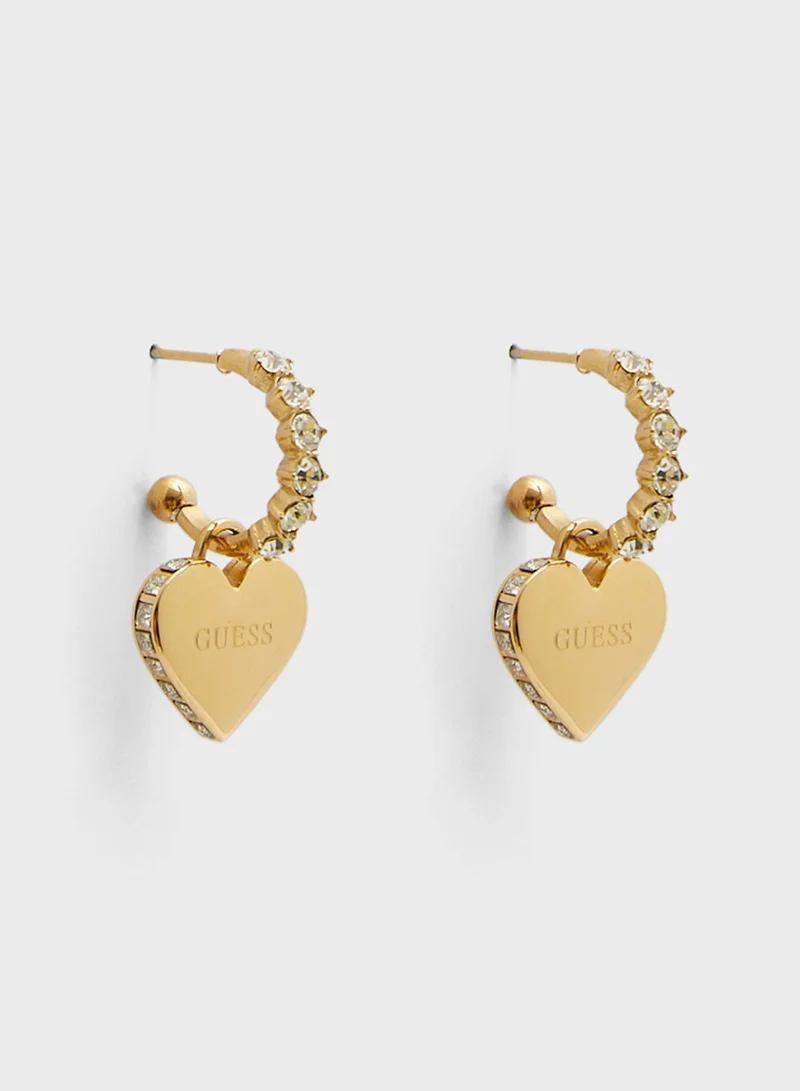 GUESS Mini Hoops & Hearts Earrings