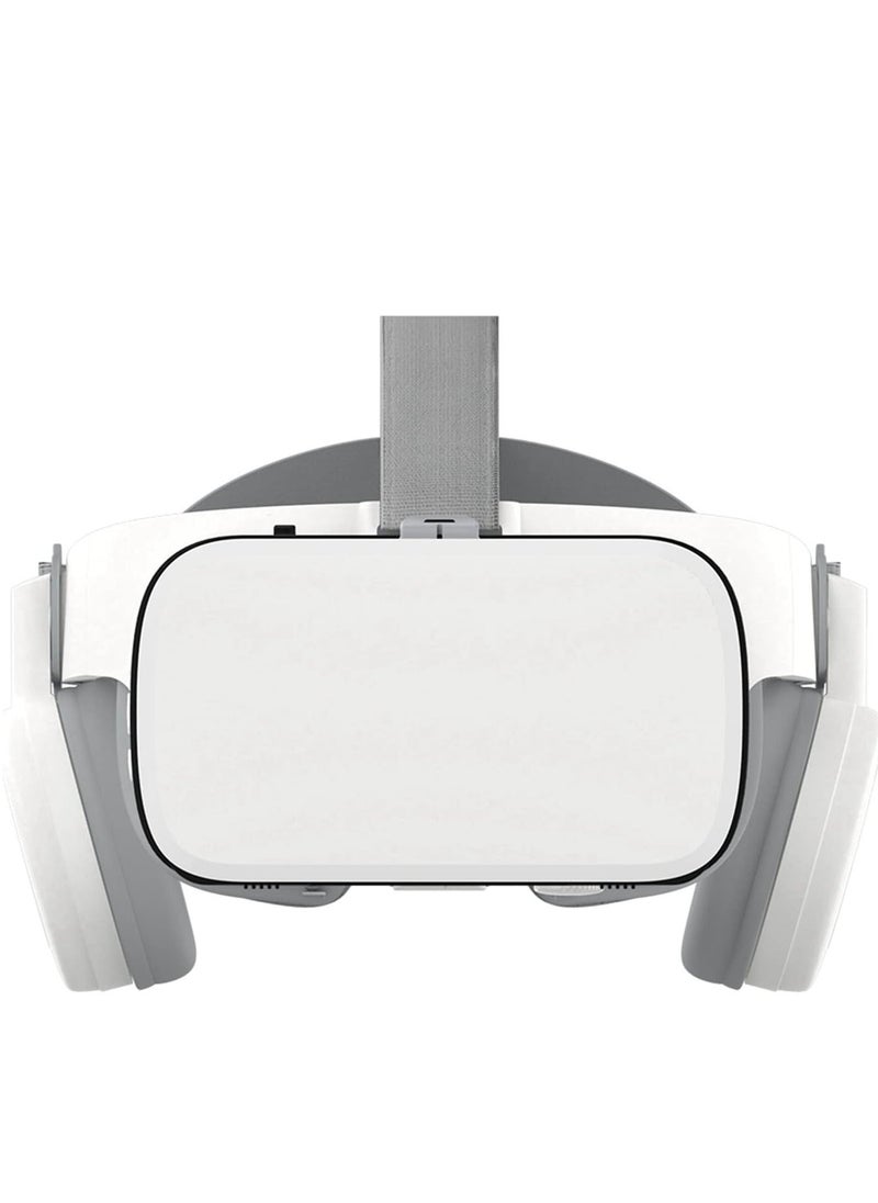 Generic - VR Headset for iPhone Apple Android PC Phone, 3D Virtual Reality Headset VR Set Game System VR Goggles Glasses W/Remote for Kids & Adult Play Game Watch 3D IMAX Movie, White - Image 1