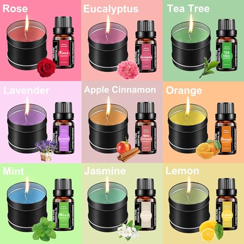 Haccah Complete Candle Making Kit With Wax Melter, Candle Making Supplies, Diy Arts&Crafts Kits Gift For Adults,Beginners,Including Soy Wax,Electric Stove,Wicks,Rich Scents,Rubber Pads,Wick Clips,Spoon, Etc. - Image 4