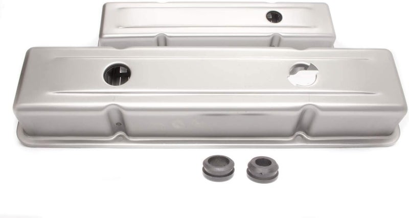 Racing Power Company R9518RAW Short Steel Unplated OEM Style Valve Cover for Small Block Chevy - Image 3