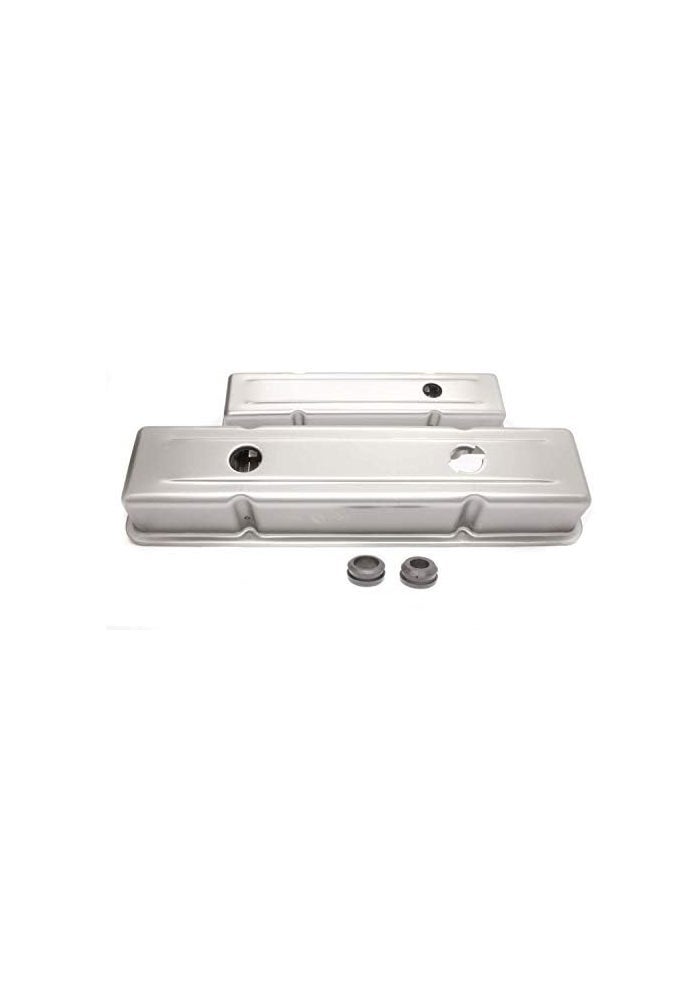 Racing Power Company R9518RAW Short Steel Unplated OEM Style Valve Cover for Small Block Chevy - Image 2