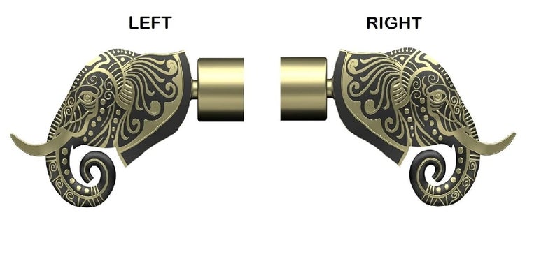 SPOTBIA Curtain Bracket Stainless SteelWithout SupportHome dcorCurtain Bracket Antique Finishwindo Door AccessoriesCurtain Knob 1 Inch Rod PocketCurtain AccessorisePack of 6 - Image 3