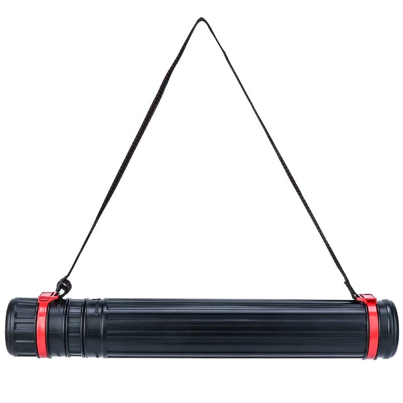 أنبوب تخزين ملصقات TRANSON صغير قابل للتمديد من 17 إلى 27 للوثائق والخرائط والأعمال الفنية واللفائف