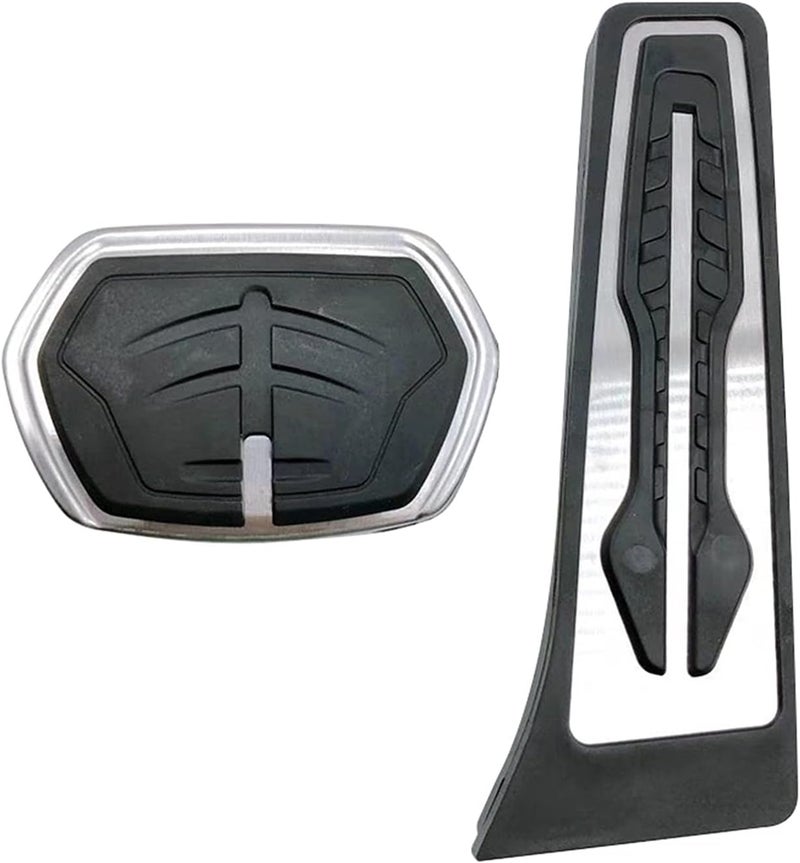 Wivplex Stainless Steel Car Foot Pedal Pad Set for BMW - Image 1