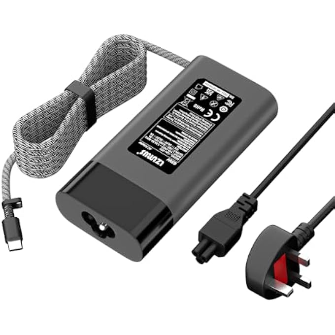 rayihni 65W USB TYPE-C CHARGER FOR HP LAPTOP COMPATIBLE WITH ELITEBOOK/ENVYX360/PAVILION/PROBOOK/CHROMEBOOK/ELITE X2 20V 3.25A AC ADAPTER REPLACEMENT POWER CORD - Image 1