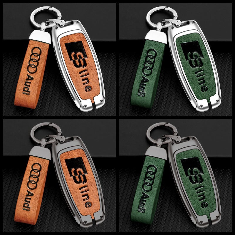 Suitable For Audi Key Case 19/20 A6L/ A7/A8L/ Q7/Q8 Shell Metal Car Key Case - Image 5