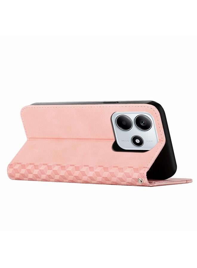 S-TOP Case For Redmi Note 14 4G 163.25mm Diamond Splicing Skin Feel Magnetic Leather Phone Case - Image 3