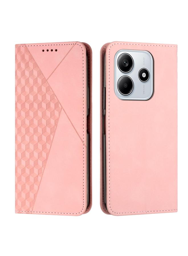 S-TOP Case For Redmi Note 14 4G 163.25mm Diamond Splicing Skin Feel Magnetic Leather Phone Case - Image 1