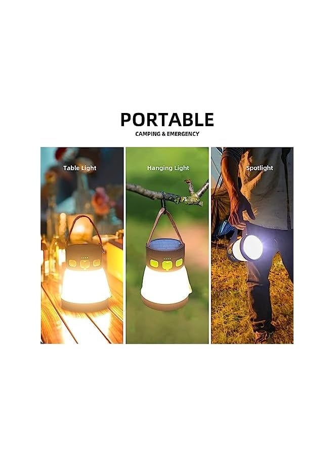 erorex Camping Lantern,LED Portable Flashlight RGB Camping Lights Waterproof for Power outages, Camp, Tents, Hiking, Fishing, Emergency, Hurricane, 3-in-1,Suitable for Emergency Hiking - Image 4