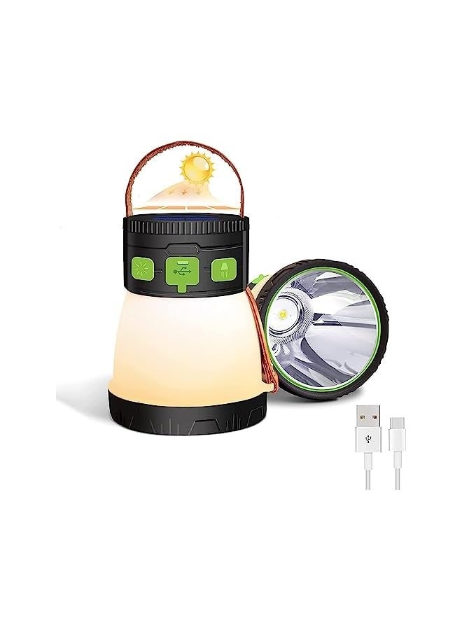 erorex Camping Lantern,LED Portable Flashlight RGB Camping Lights Waterproof for Power outages, Camp, Tents, Hiking, Fishing, Emergency, Hurricane, 3-in-1,Suitable for Emergency Hiking - Image 1
