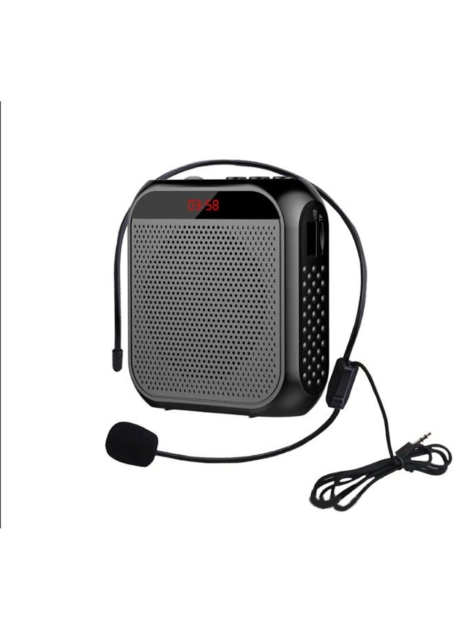 3.5mm Wired Microphone Headphone Voice Amplifier 2200mAh Rechargeable Multifunctional Noise Canceling Speaker Support U Disk and TF Card - Image 1