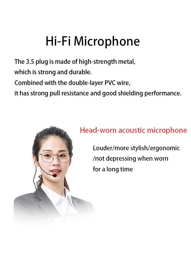3.5mm Wired Microphone Headphone Voice Amplifier 2200mAh Rechargeable Multifunctional Noise Canceling Speaker Support U Disk and TF Card - Image 3
