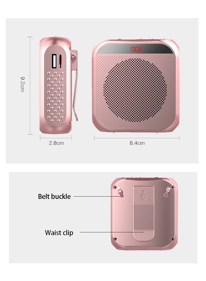 3.5mm Wired Microphone Headphone Voice Amplifier 2200mAh Rechargeable Multifunctional Noise Canceling Speaker Support U Disk and TF Card - Image 5