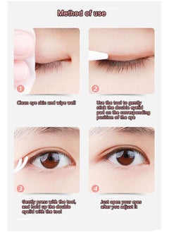 Ant 1200-Piece Eyelid Tape, Invisible Double Eyelid Lift Strips Instant Eyelid Stickers, Self-Adhesive Eye Tapes Fiber for Hooded Droopy Uneven Mono-eyelids, Big Eye Tools with Fork Rods & Tweezers  - Image 3