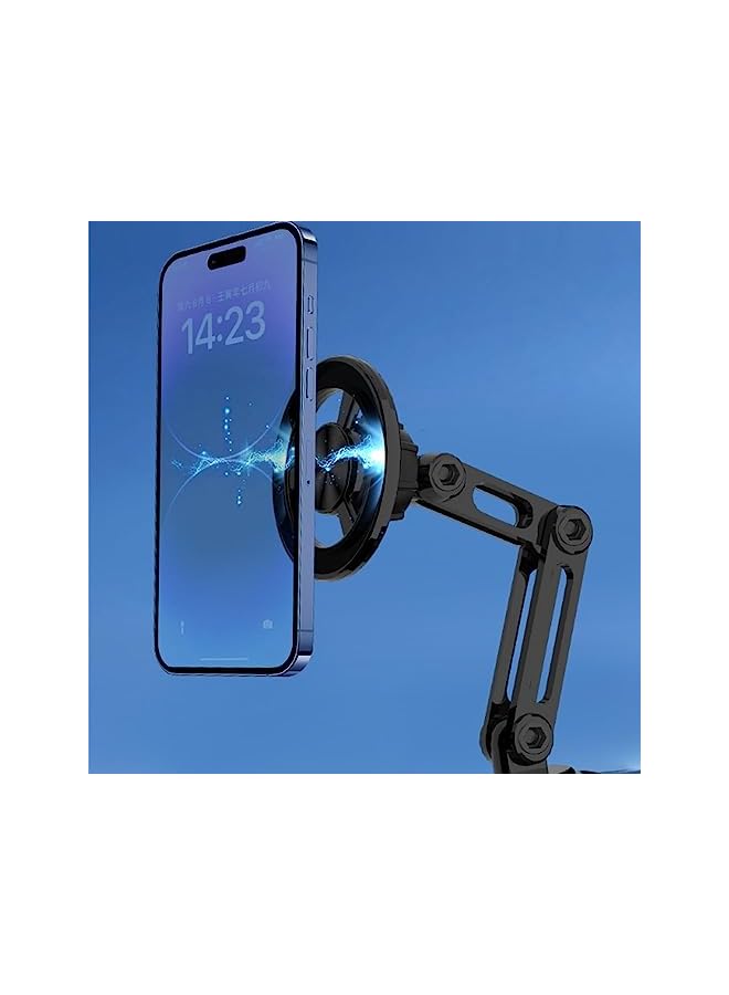 S-TOP Universal 360° PRO, Magnetic Suction Car Phone Holder Stylish Magnetic Car Phone Holder, Phone Mount for Car, with Adjustable Arm (PINK) - Image 4