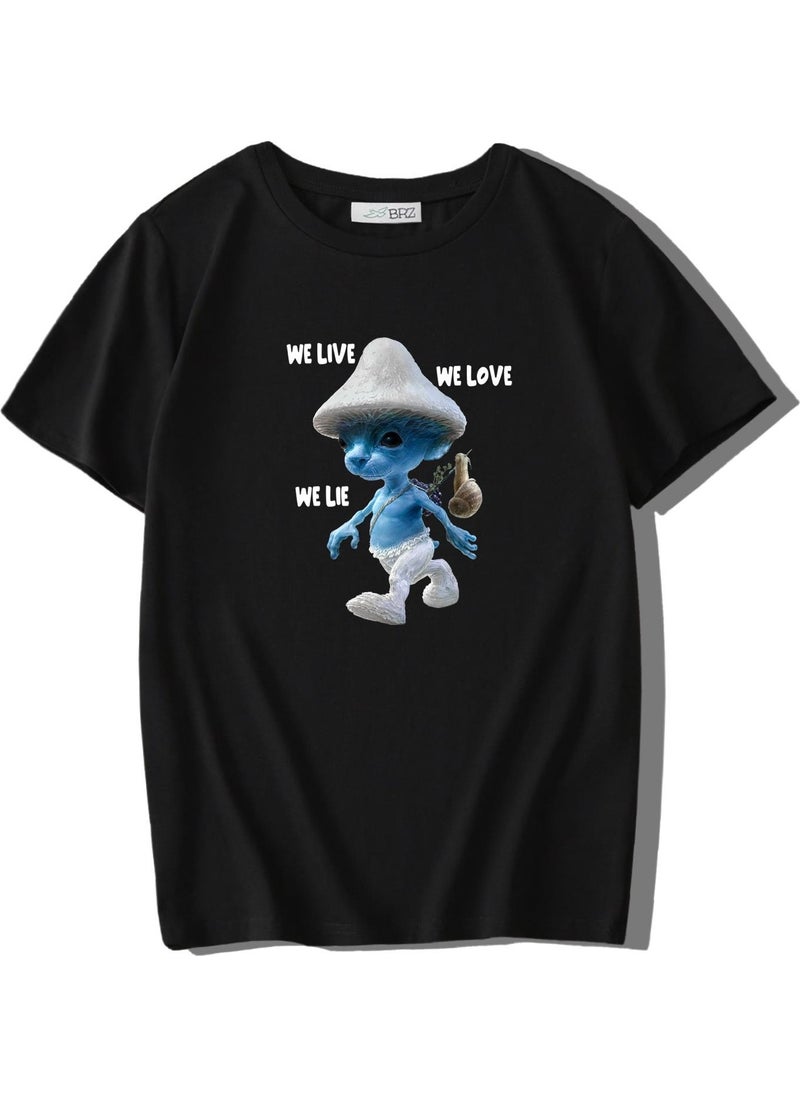 Unisex Kids Smurf Cat We Live We Love We Lie T-Shirt - pzsku/Z1BE02E9D5B3AFCF78AFAZ/45/_/1726652966/c177726a-5b24-48c6-ad8f-a21b98deed70