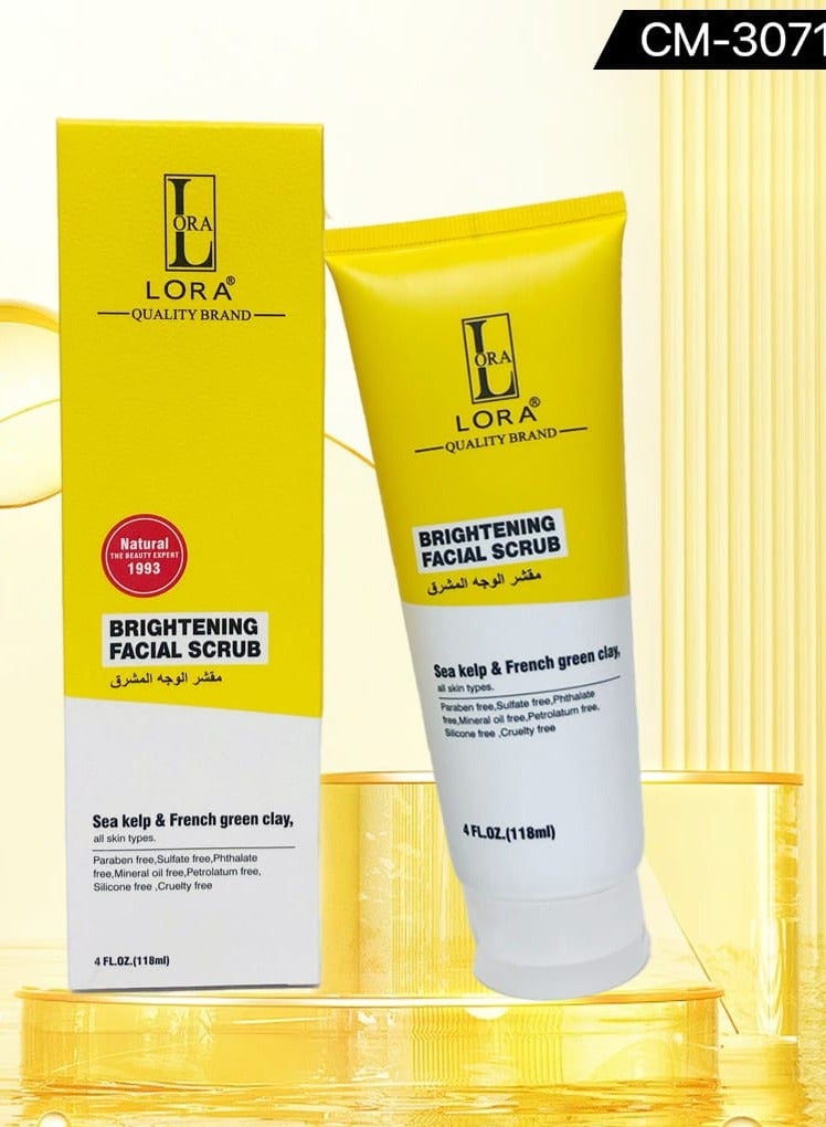 LORA Brightening Facial Scrub Sea Kelp French Green Clay - Image 1