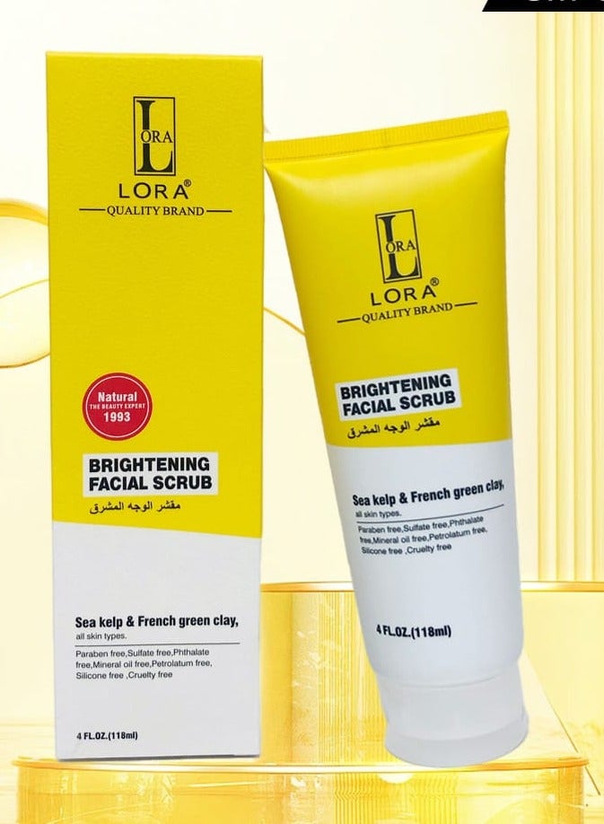 LORA Brightening Facial Scrub Sea Kelp French Green Clay - Image 2