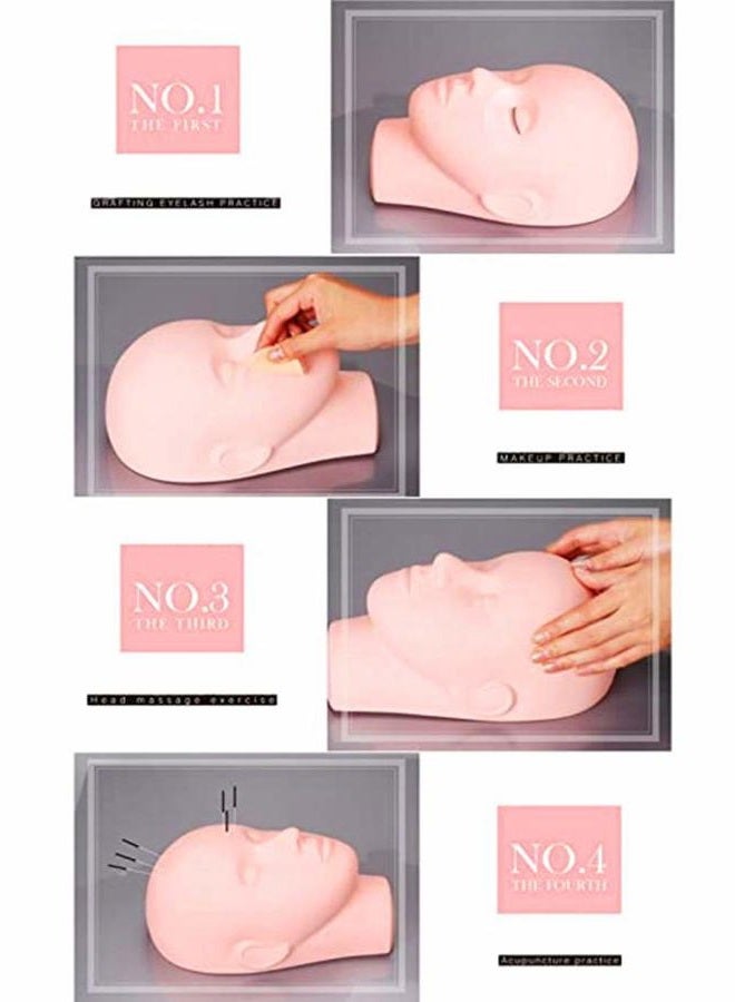 Yimart Pro Mannequin Training Head Cosmetology Eyelash Eye Extension Practice Makeup Face Treatment Tools(standar Head) - Image 3