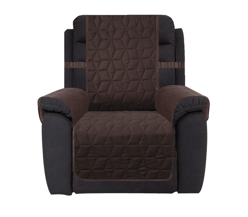 Ameritex Waterproof Nonslip Recliner Cover Christmas Decor Stay in Place Dog Couch Recliner Cover Furniture Protector for Pets and Kids Chocolate 23