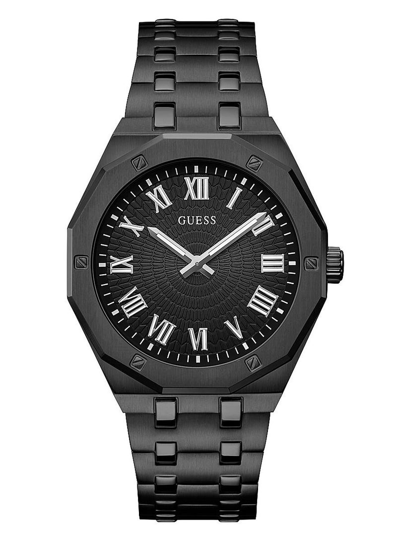 Guess Mens Black Case Black Stainless Steel Watch GW0575G3 - Image 1