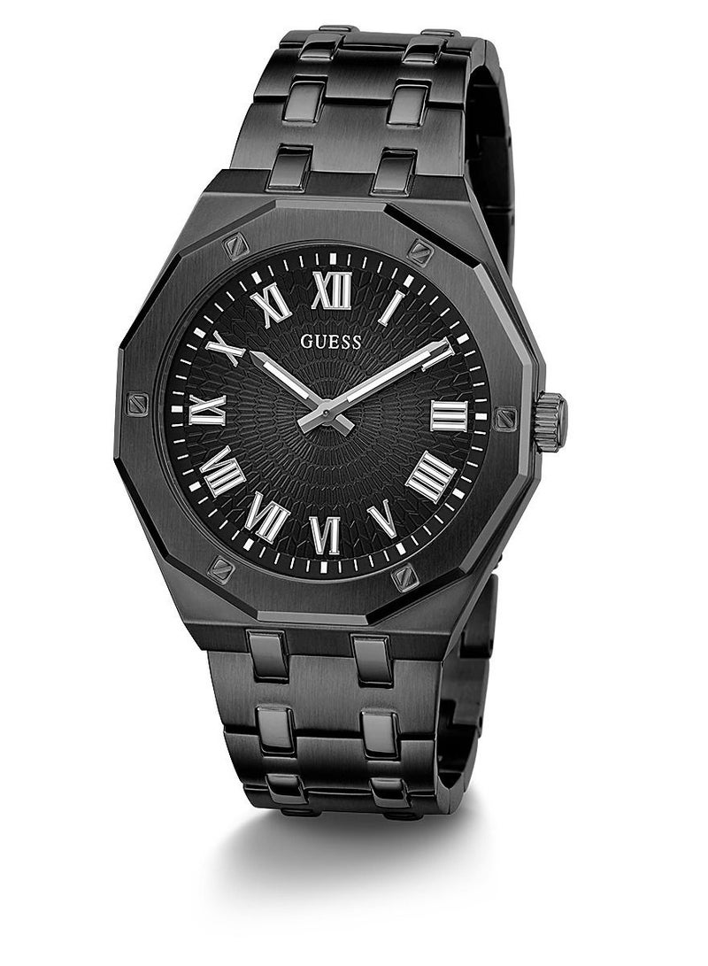 Guess Mens Black Case Black Stainless Steel Watch GW0575G3 - Image 3