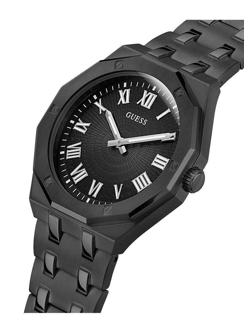 Guess Mens Black Case Black Stainless Steel Watch GW0575G3 - Image 2