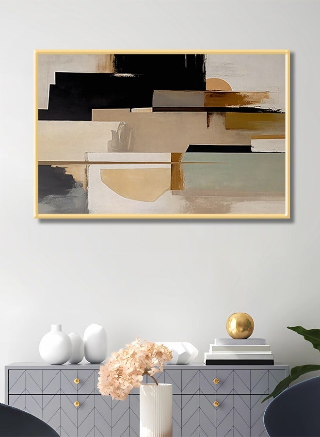 4gdran Canvas Wall Art For Wall Decoration Abstract Design With A Hollow Frame Size 120x80cm One Piece  - Image 1