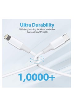 ELTRAZONE USB C to Lightning Cable 2Pack 3FT [Apple MFi Certified] iPhone 11 Lightning to USB-C Fast Charging Cable Compatible iPhone 12 11/11 Pro/11 Pro Max/X/XS/XR/XS Max/8/8 Plus, Supports Power Delivery  - Image 4