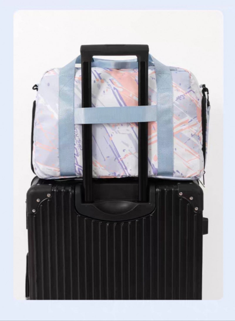 YUKE Graffiti style swimming storage bag, men's and women's dry wet separation fitness bag ﻿ - Image 5