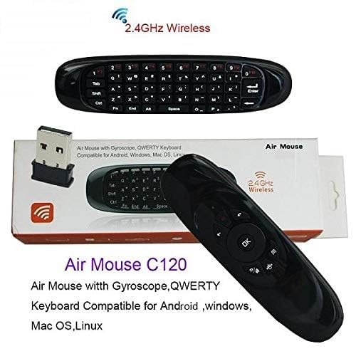 TIZOQ Air Mouse for Onida Android TV Box | Android TV Mini Keyboard Remote | 2.4GHZ Wireless Keyboard Android Remote Control Compatible for Onida (Black) - Image 3