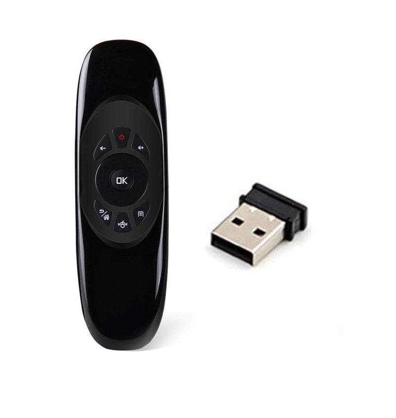 TIZOQ Air Mouse for Onida Android TV Box | Android TV Mini Keyboard Remote | 2.4GHZ Wireless Keyboard Android Remote Control Compatible for Onida (Black) - Image 1