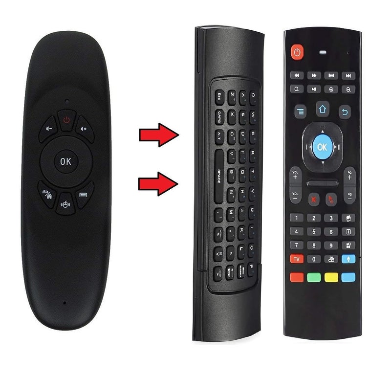 TIZOQ Air Mouse for Onida Android TV Box | Android TV Mini Keyboard Remote | 2.4GHZ Wireless Keyboard Android Remote Control Compatible for Onida (Black) - Image 2
