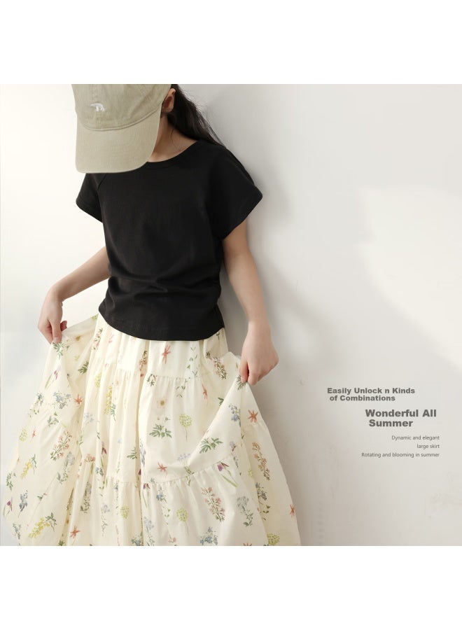 Luson Chen Dazhu Children's Wear Girls' Skirt Summer Thin Section Little Girl Bubble Skirt Sweet And Stylish Children's Skirt - Image 2
