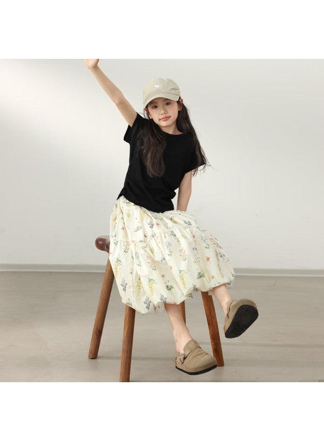 Luson Chen Dazhu Children's Wear Girls' Skirt Summer Thin Section Little Girl Bubble Skirt Sweet And Stylish Children's Skirt - Image 1
