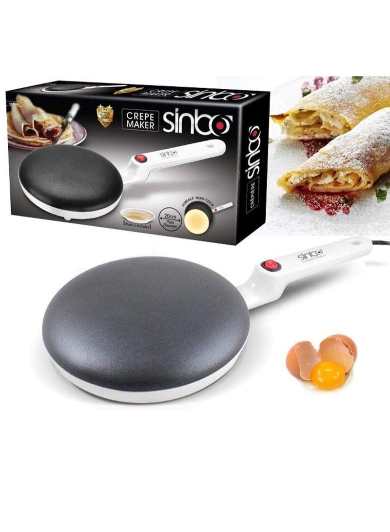 Sinbo Electric Crepe Maker Non-Stick Pan Frying Griddle Machine - Image 3