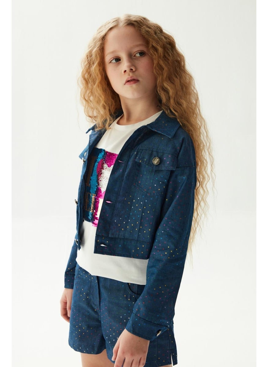 Fracomina Girl Dark Blue Jacket  - Image 2