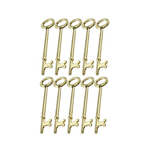 Lucky Line Skeleton Key with Notch TIP for Warded Locks, Antique Doors & Locks, 10 Pack (87110) - Image 1