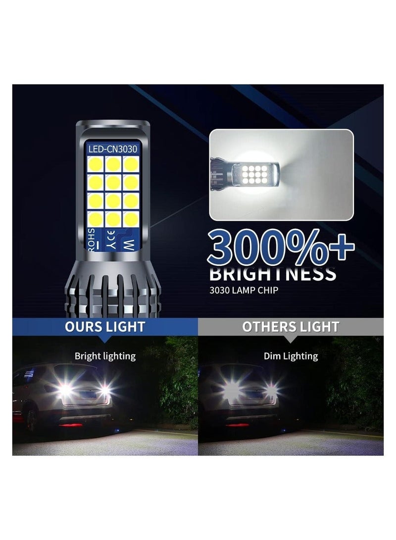 MUNTAQI 1156 Led Brake Light Bulbs, Super Bright Replace for Car Brake Light Reverse Light Tail Light Bulbs Stop Light, White BA15S 7506 1141 1003 P21W Led Bulbs, 2Pcs - Image 4